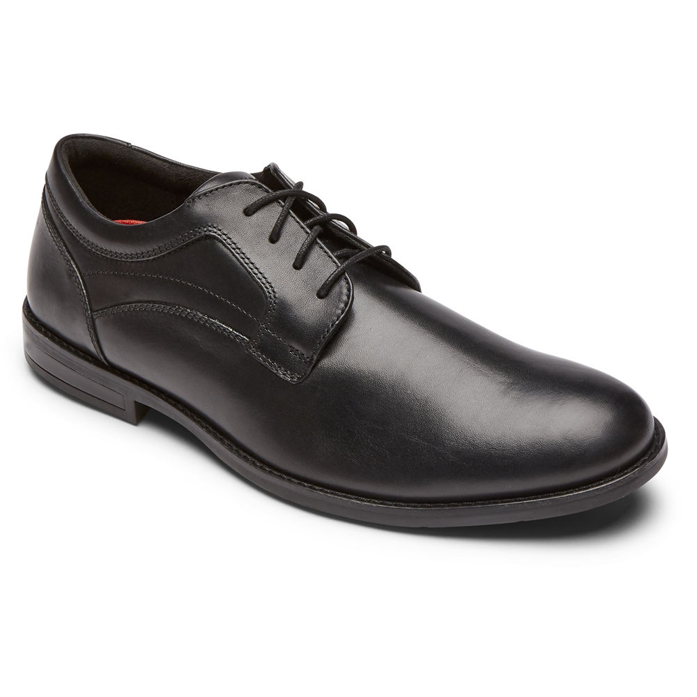 Rockport Oxfords For Mens Black - Mykel Plain Toe - DB2786135